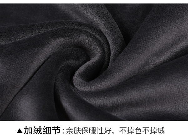 加绒上衣男士冬季保暖纯色体恤高领打底衫