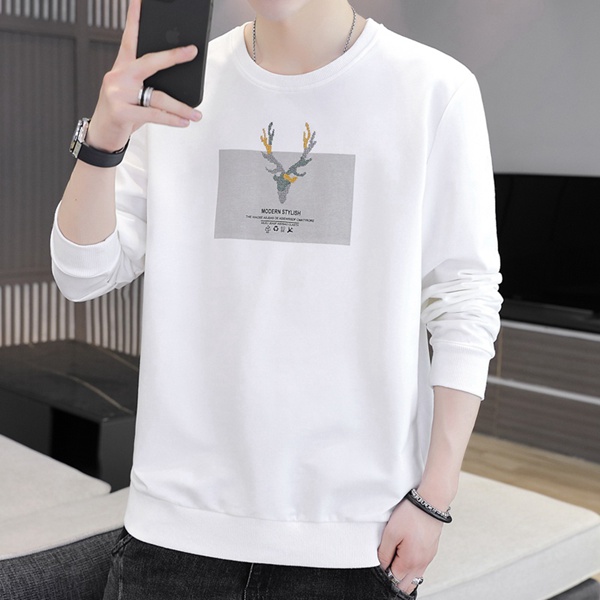 时尚宽松男款圆领卫衣休闲新款潮衣服