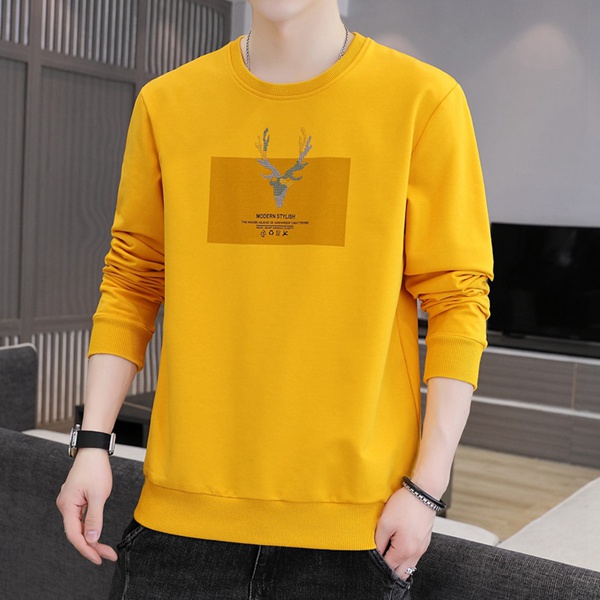 时尚宽松男款圆领卫衣休闲新款潮衣服