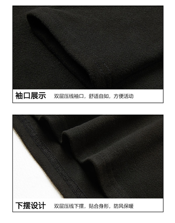 高品质秋冬季纯色内搭长袖半高领双面绒打底衫保暖T恤上衣
