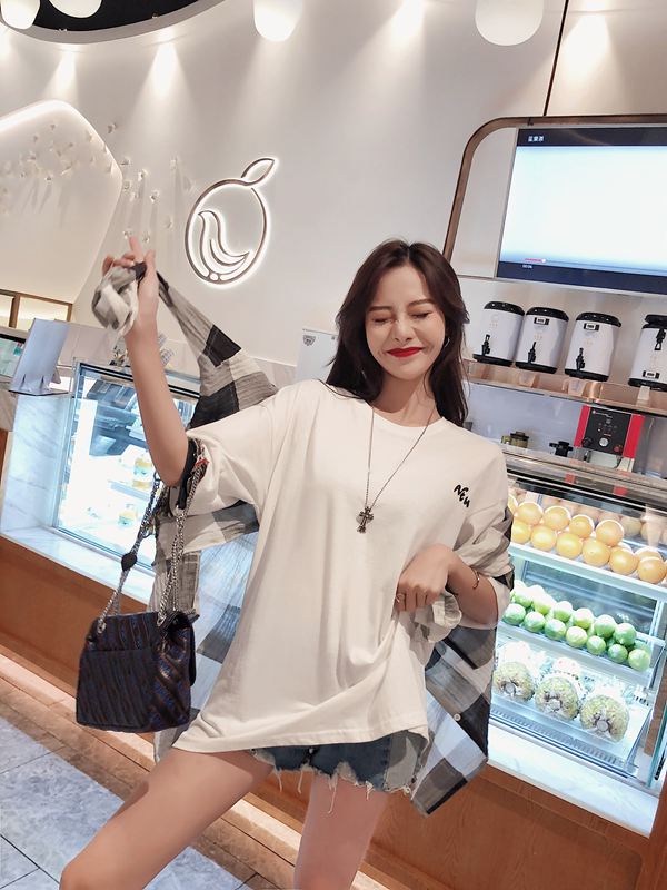 大版短袖t恤宽松韩版潮T恤