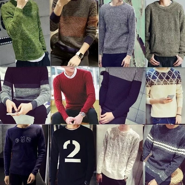 男装杂款毛衣 秋冬季内穿外搭打底上衣