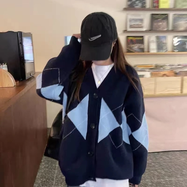 秋冬毛衣小香风针织开衫外套气质厚秋冬加厚毛衣