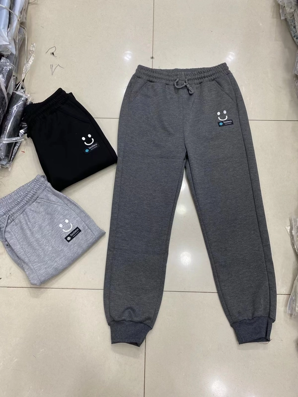 笑脸卫裤女春秋薄款高腰宽松休闲束脚运动裤