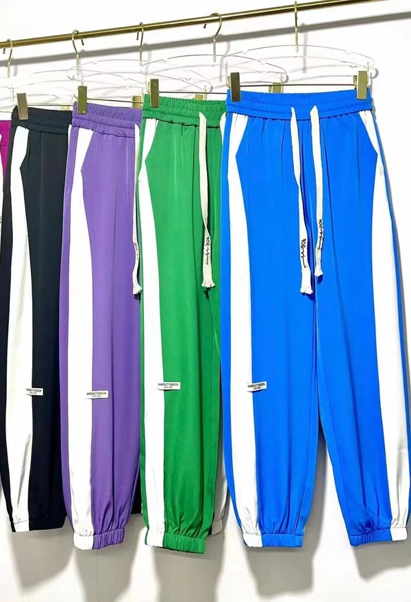 夏季新品女装天丝西装薄料休闲高腰显瘦运动时尚百搭束脚哈伦裤