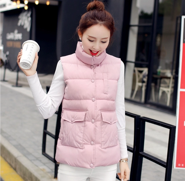 冬季棉马甲女装韩版棉服外套便宜地摊货源女士马甲背心