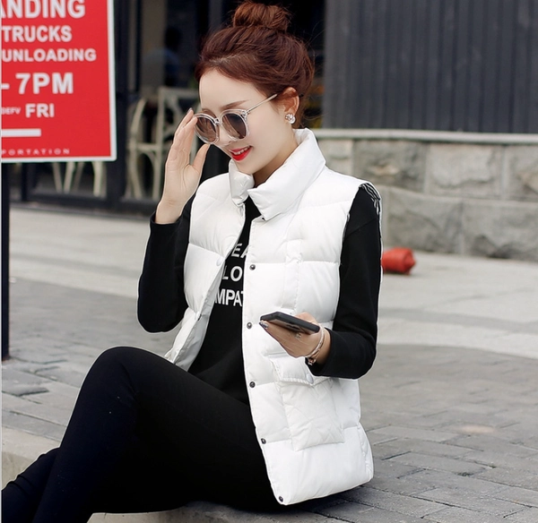 冬季棉马甲女装韩版棉服外套便宜地摊货源女士马甲背心