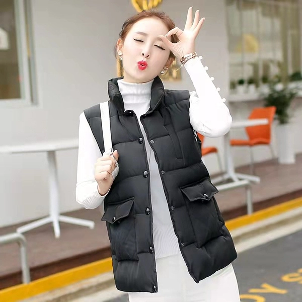 冬季棉马甲女装韩版棉服外套便宜地摊货源女士马甲背心