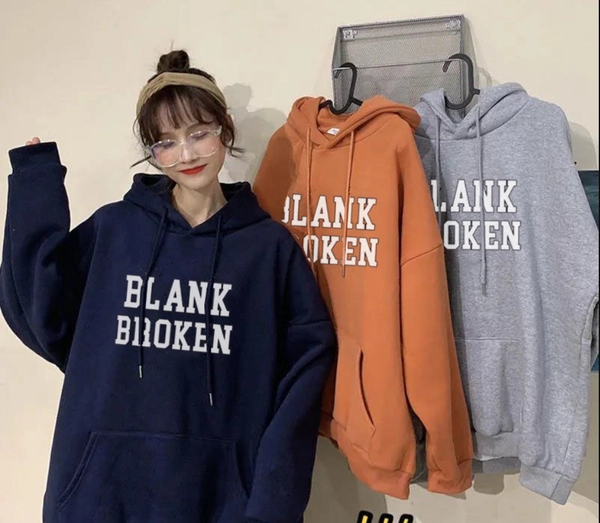 连帽卫衣新款韩版宽松大版型前后印花外贸地摊货卫衣