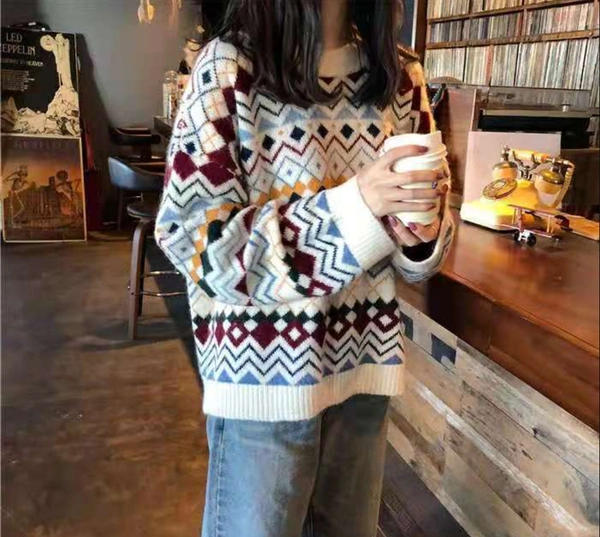 女士特价杂款套头保暖毛衣宽松加厚打底衣