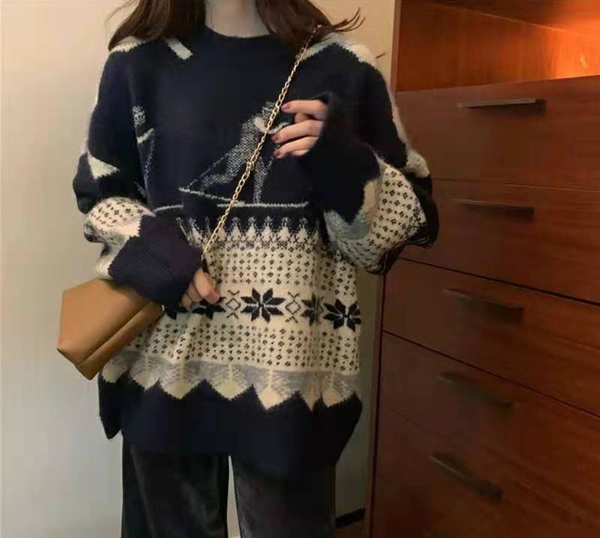 女士特价杂款套头保暖毛衣宽松加厚打底衣