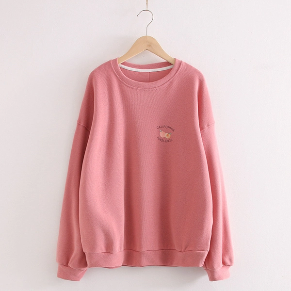 女装新款卫衣韩版宽松显瘦简约刺绣上衣外贸货源