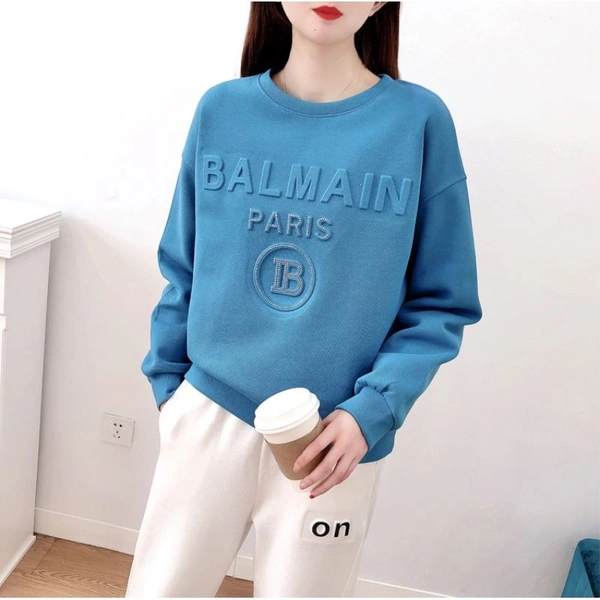 镭射3D立体卫衣女秋季韩版宽松大码女式圆领卫衣外贸地摊批发