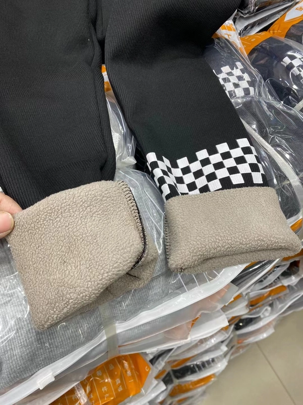 韩版字母加绒加厚打底裤颗粒绒保暖高腰收腹显瘦修身裤