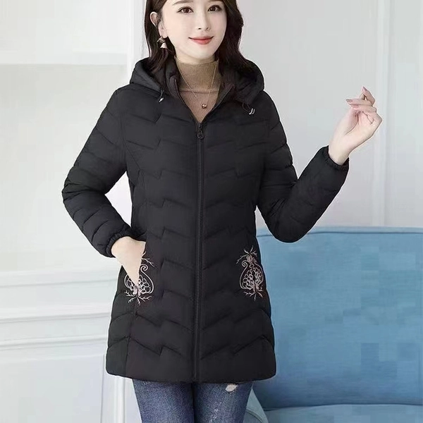 中长款女装羽绒棉服流行新款棉服冬季加厚外套