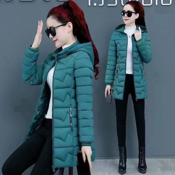 中长款女装羽绒棉服流行新款棉服冬季加厚外套