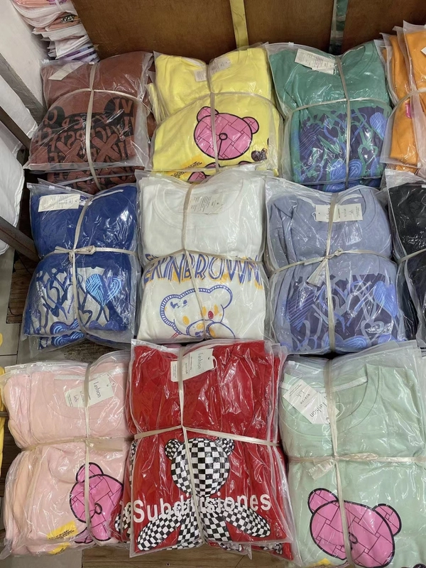 秋装卫衣女装水墨画圆领卫衣杂款地摊尾货批发