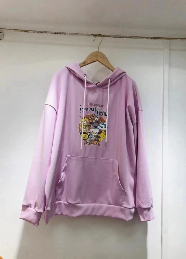 外贸尾货女装连帽卫衣韩版杂款宽松休闲套头卫衣地摊热销