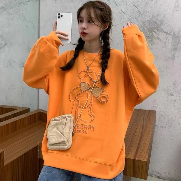 镭射3D立体卫衣女秋季韩版宽松大码女式圆领卫衣外贸地摊批发