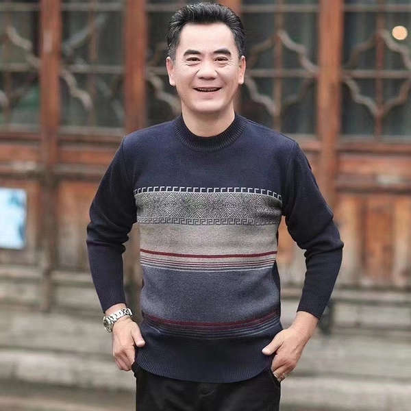 秋冬男装针织衫地摊杂款尾货男式中老年毛衣