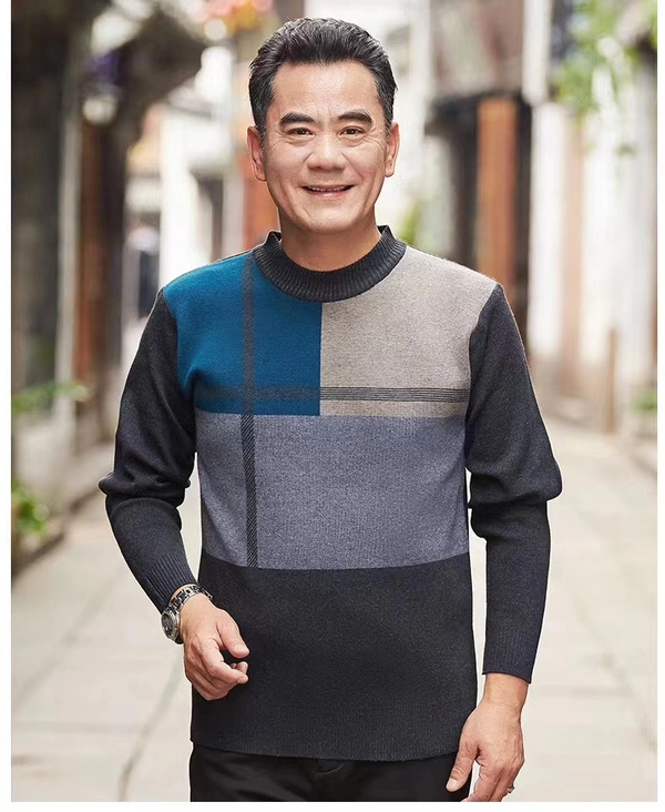 秋冬男装针织衫地摊杂款尾货男式中老年毛衣