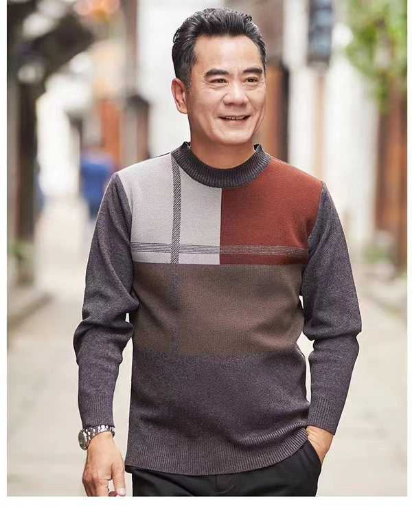 秋冬男装针织衫地摊杂款尾货男式中老年毛衣