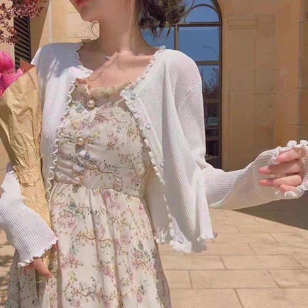 薄款开衫毛衣外搭开衫春秋季毛衣女士初秋新款女装针织衫