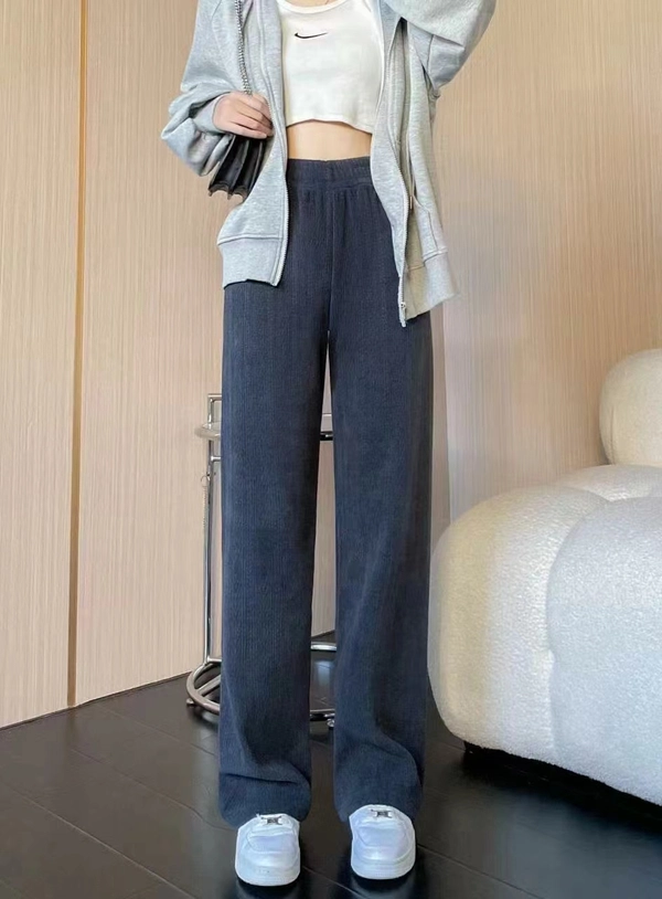 运动裤子女春秋款新款束脚宽松休闲卫裤小个子阔腿裤