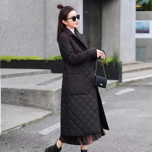 加绒棉衣女秋冬季棉袄宽松外套加大码连帽中长款女装