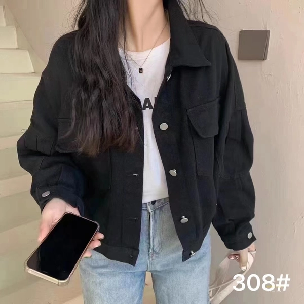 斜纹洗水棉面料外套秋冬复古港味工装休闲百搭上衣