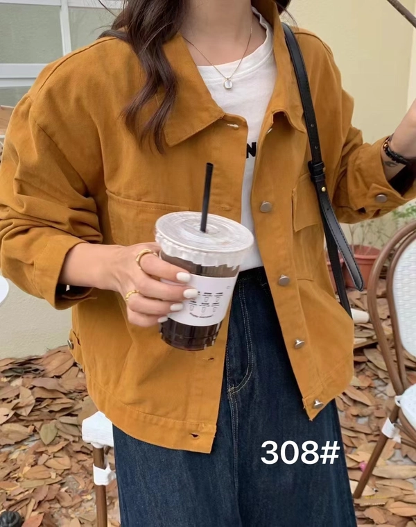 斜纹洗水棉面料外套秋冬复古港味工装休闲百搭上衣