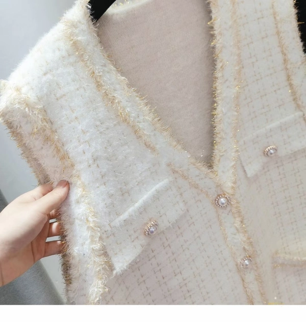 流苏仿水貂绒洋气马甲秋冬季新款别致显瘦百搭马夹背心