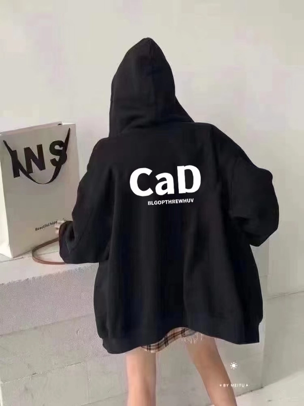 厚料宽松韩版开衫卫衣网红款百搭短款休闲拉链款长袖连帽卫衣外套