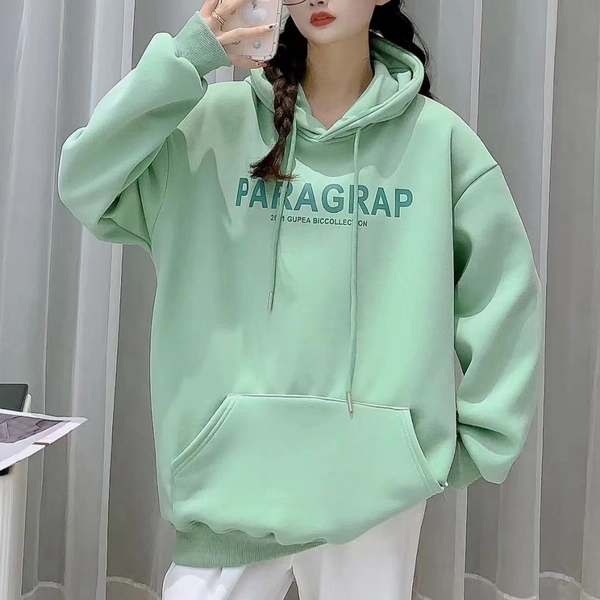 纯色连帽开衫卫衣女春秋季新款宽松百搭上衣设计感小众休闲外套