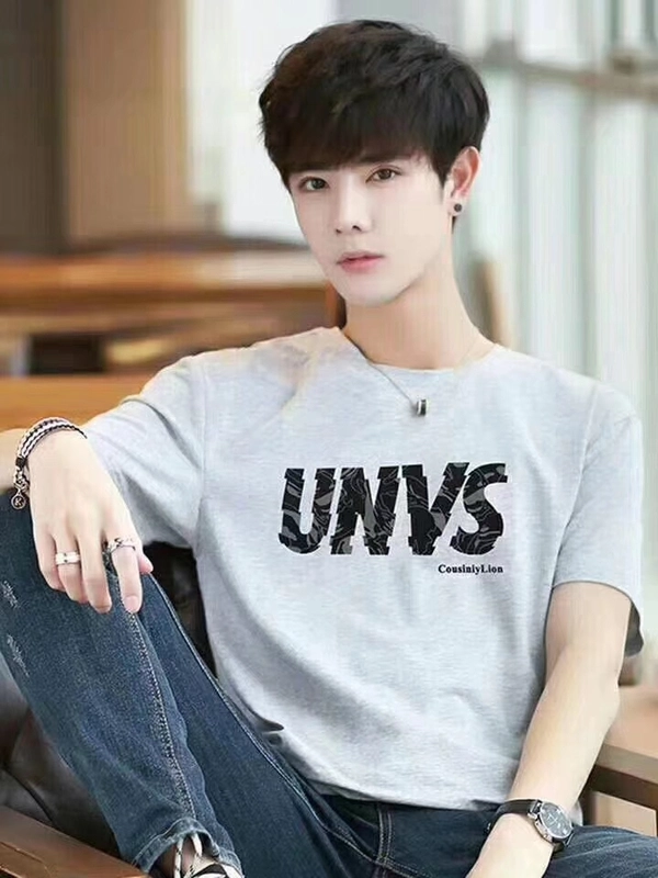 短袖便宜男单面棉汗衫纯色老头衫圆领打底薄款T恤