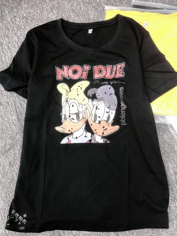 韩版夏季女装纯棉印花T恤短袖卡通百搭淑女上衣