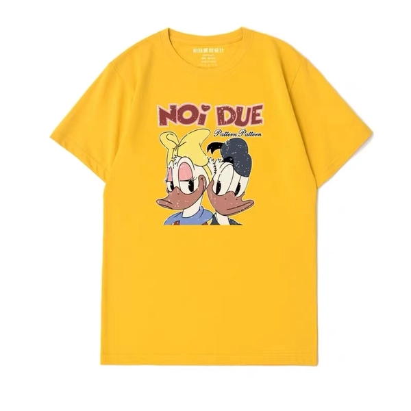 韩版夏季女装纯棉印花T恤短袖卡通百搭淑女上衣