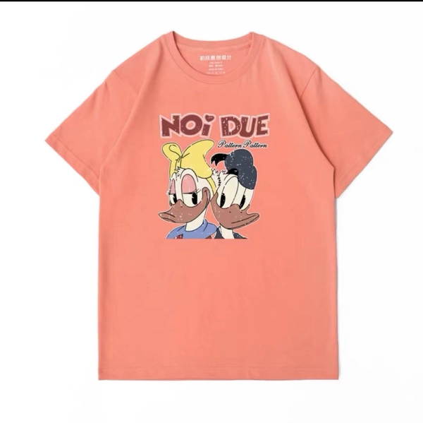 韩版夏季女装纯棉印花T恤短袖卡通百搭淑女上衣