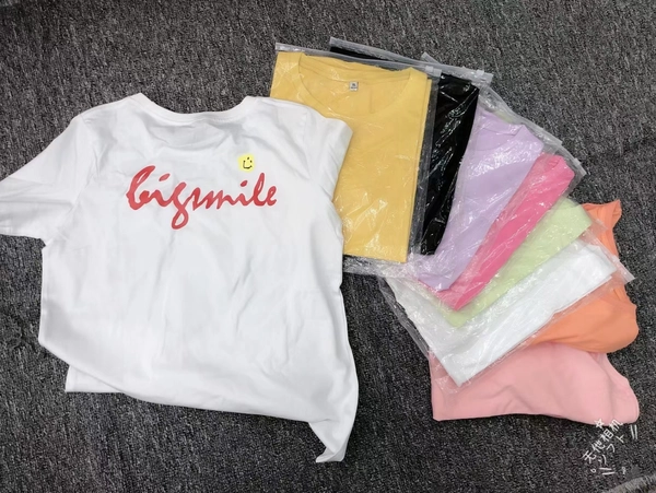 新款时尚百搭印花卡通熊纯棉短袖T恤女上衣