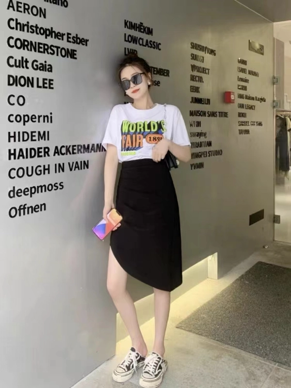 夏季女装100%纯棉印花T恤衫爆款短袖圆领打底上衣