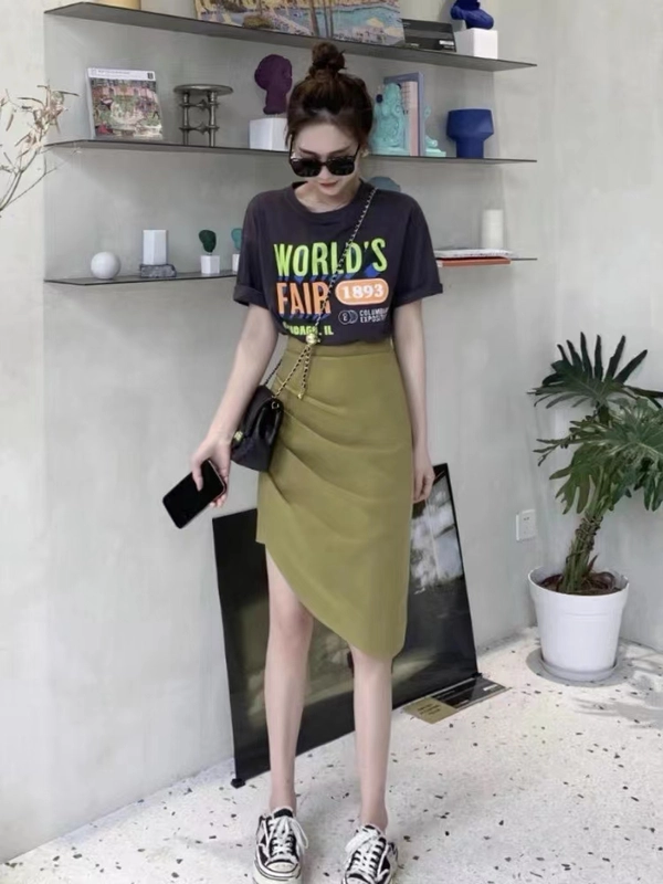 夏季女装100%纯棉印花T恤衫爆款短袖圆领打底上衣