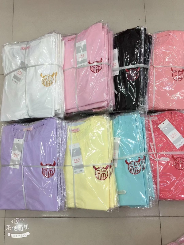 韩版女装刺绣短袖T恤衫夏季新款圆领上衣