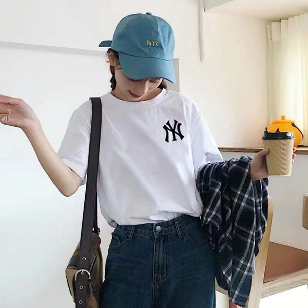 韩版女装刺绣短袖T恤衫夏季新款圆领上衣