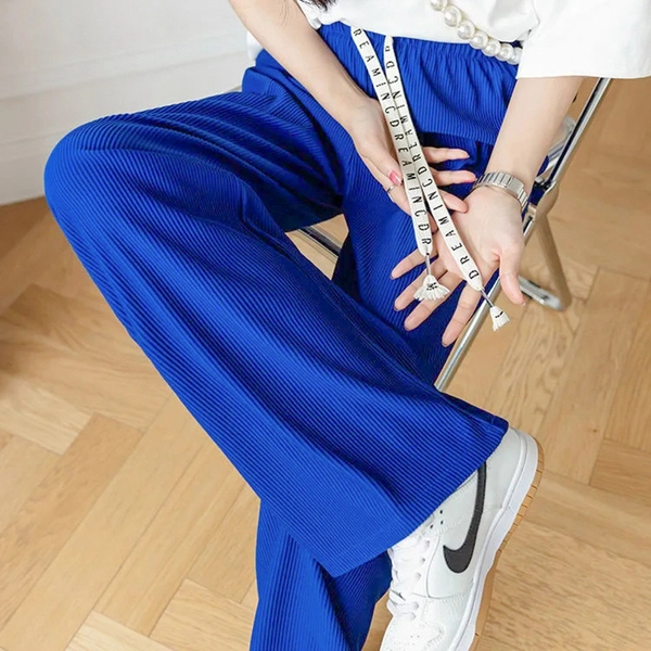 芊芊叶阔腿裤女款时尚休闲裤大码高腰直筒宽松拖地长裤