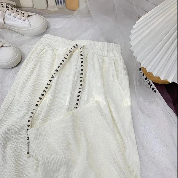 芊芊叶阔腿裤女款时尚休闲裤大码高腰直筒宽松拖地长裤