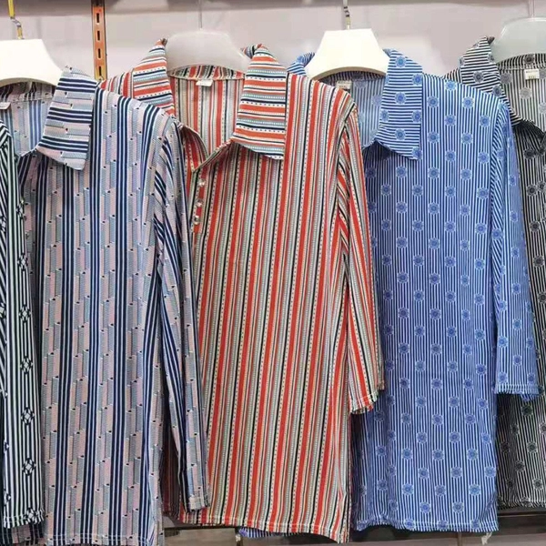 夏装中老年女装上衣翻领七分袖上衣赶集货源