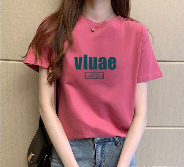 夏季女装短袖t恤韩版女式上衣大版型
