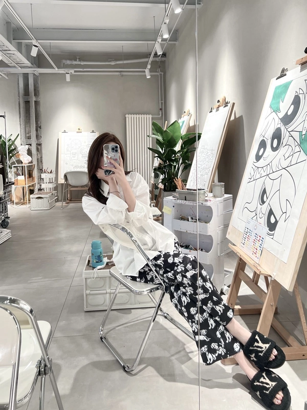 新款韩版百搭高腰显瘦抽绳冰雪丝阔腿裤