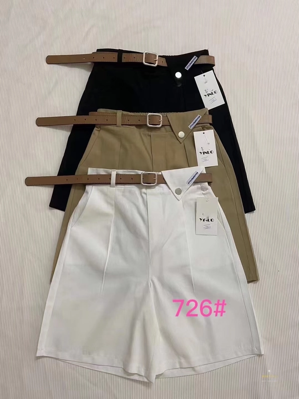 夏季薄款休闲短裤女装宽松洗水棉阔腿五分裤