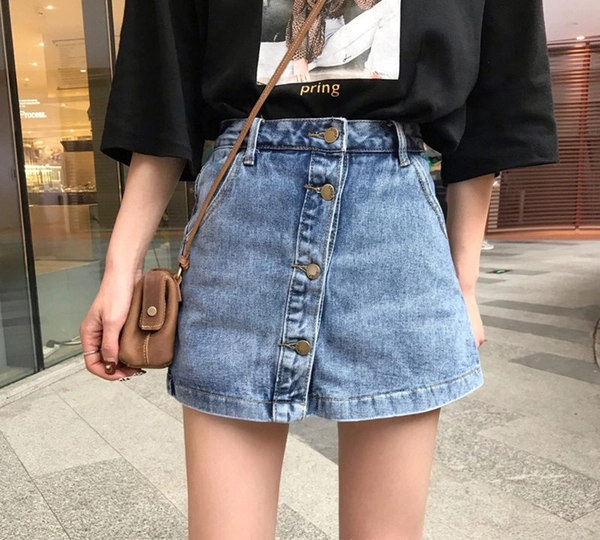 夏款女装牛仔短裙高腰显瘦女式外贸地摊货源批发